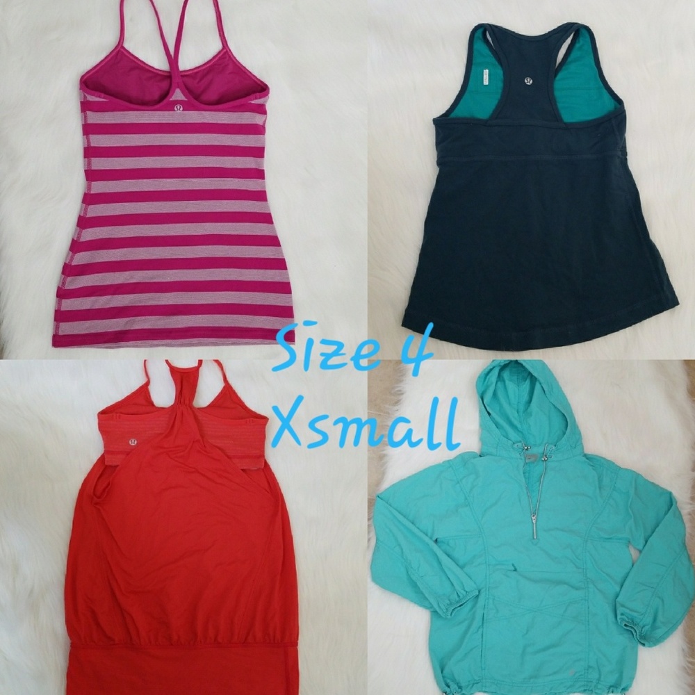 Lululemon lot no limit tank power T BUNDLE size 4